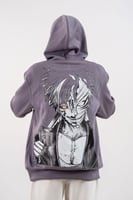 هودي رمادي بتصميم شخصية هولو إيتشيغو