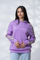 بلوفر شتوي موف بتحديد جاكار ع الكم نسائي