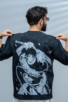 تيشرت أسود بتصميم شخصية توجي