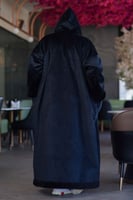 فروة شتوية أسود ساده