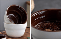 كوب تذوق قهوة 200 مل مطابق لمعايير SCA | بورسلان