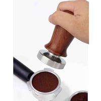 تامبر معايرة خشبي مكبس اسبريسو