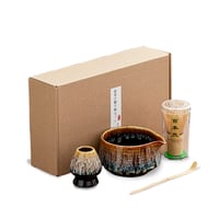 طقم أدوات صنع الماتشا سيراميك ملون وعاء مطور لصب أ...