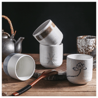 كوب قهوة مختصة سيراميك اسطواني بسعة 170 مل