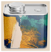 حافظة حبوب قهوة معدنية بتصميم الصمام الأحادي لانبع...