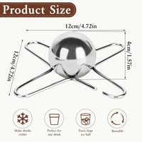 كرة ثلج اسبريسو ستانلس ستيل - كرة تبريد القهوة