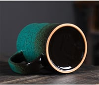 كوب قهوة سيراميك فاخر | برميل السعادة - سعة 550 مل