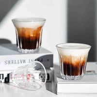 كوب قهوة زجاجي مقاسات والوان متعددة