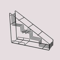 حامل زجاجات سيرب ستيل اسود مناسب لاركان القهوة