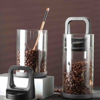 حافظة حبوب قهوة بتقنية تفريغ الهواء بالضغط