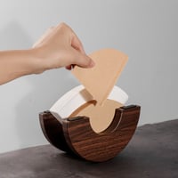 حامل فلاتر ترشيح V60 خشبي مناسب لفلاتر 01 | 02