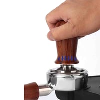 تامبر معايرة خشبي مكبس اسبريسو