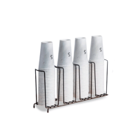 حامل اكواب معدني اربع صفوف طولية