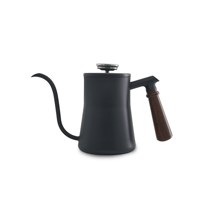 ابريق تقطير 600 مل مقبض خشبي مع قياس حرارة مدمج