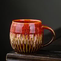 كوب قهوة سيراميك 500 مل | Flower Ceramic Cup