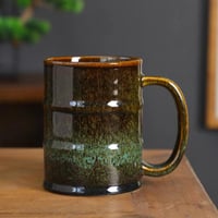 كوب قهوة سيراميك فاخر | برميل السعادة - سعة 550 مل