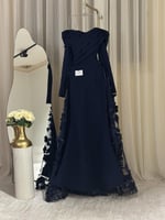 فستان سهره اوف شولدر لون كحلي