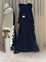 فستان سهره اوف شولدر لون كحلي