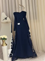 فستان سهره اوف شولدر لون كحلي