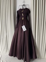 فستان ميكادو تدخيله كرستال استرتش دبل كلوش