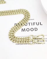 حزام سلسلة بسيط للحقائب – 120 سم | ذهبي – فضي – أس...