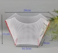 شبك كنفة بلاستيك لصناعة الشنط – ابيض / اسود