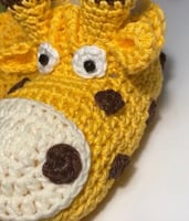 كروشيه خف الزرافة للأطفال من عمر سنه ونصف إلى 3 سن...