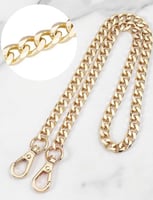 حزام سلسلة بسيط للحقائب – 120 سم | ذهبي – فضي – أس...