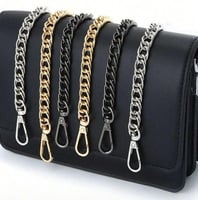 حزام سلسلة بسيط للحقائب – 120 سم | ذهبي – فضي – أس...