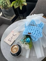 باقة ورد بطانية بيبي 70*70 بخيوط البوفي