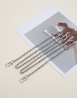 حزام كتف معدني – 118 سم | فضي – ذهبي – أسود