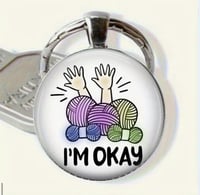 علاقة مفاتيح بشكل بكرة خيط – لمسة كروشيهية من القل...