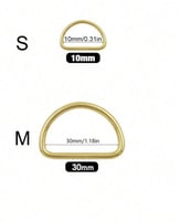قطعتين حلقات D للشنط بمقاس M / S
