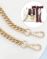 حزام سلسلة بسيط للحقائب – 120 سم | ذهبي – فضي – أس...