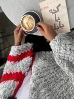 بطانية كنب 90*145 بخيوط بوفي