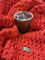 بطانية مواليد 70*75 بخيوط بوفي