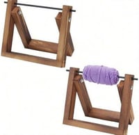 حامل خيوط خشبي دوار لأعمال الكروشيه والتريكو