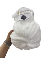 شانكي EKRU ابيض ( خيوط البطانيات العملاقة )