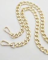 حزام سلسلة بسيط للحقائب – 120 سم | ذهبي – فضي – أس...