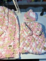 بوكس مواليد مكون من 3 قطع بخيوط بوفي