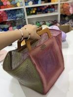 بوكس شنطة الكنفا بغرزة السلسلة