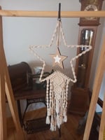 حلقة معدنية على شكل نجمة لاعمال المكرمية