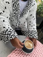 جاكيت - روب بأكمام بخيوط بوفي