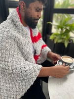 بطانية كنب 90*145 بخيوط بوفي