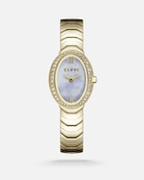 ساعة نسائيه جذابه باللون الذهبي