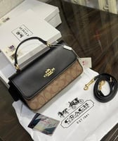 شنطة كوتش اسود بيج صغيرة