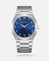 ساعة رجالية من إلڤي ستيل بلون فضي