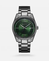 ساعة رجالية إلڤي ستيل باللون الرمادي