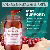 ترو سي موس، جل طحالب البحر، بـ الكرز، غذاء طبيعي ف...