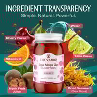 ترو سي موس، جل طحالب البحر، بـ الكرز، غذاء طبيعي ف...